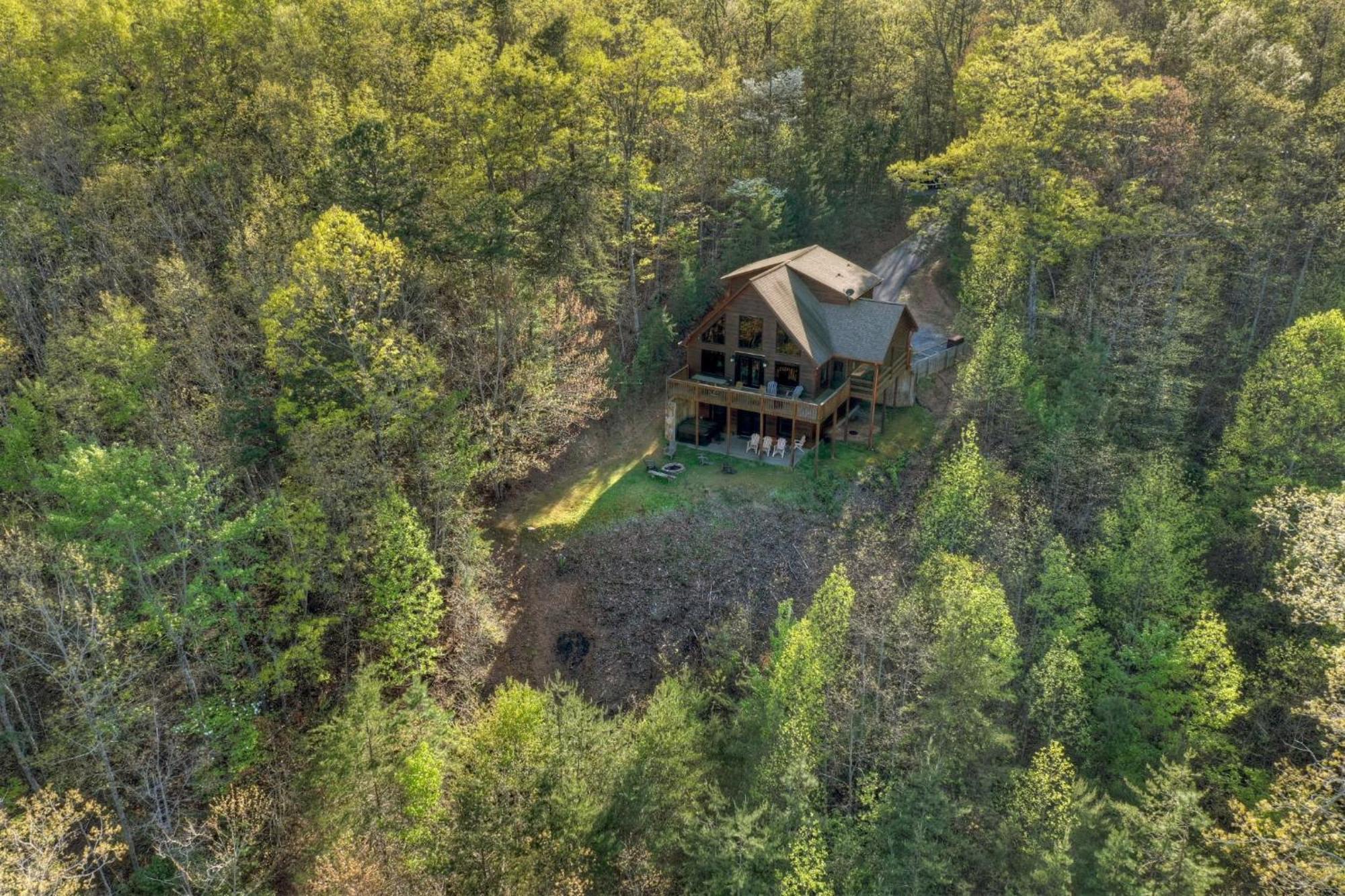 The View Sweeping Mountain Views Gas Fireplace Game Room Hot Tub บลูริดจ์ ภายนอก รูปภาพ