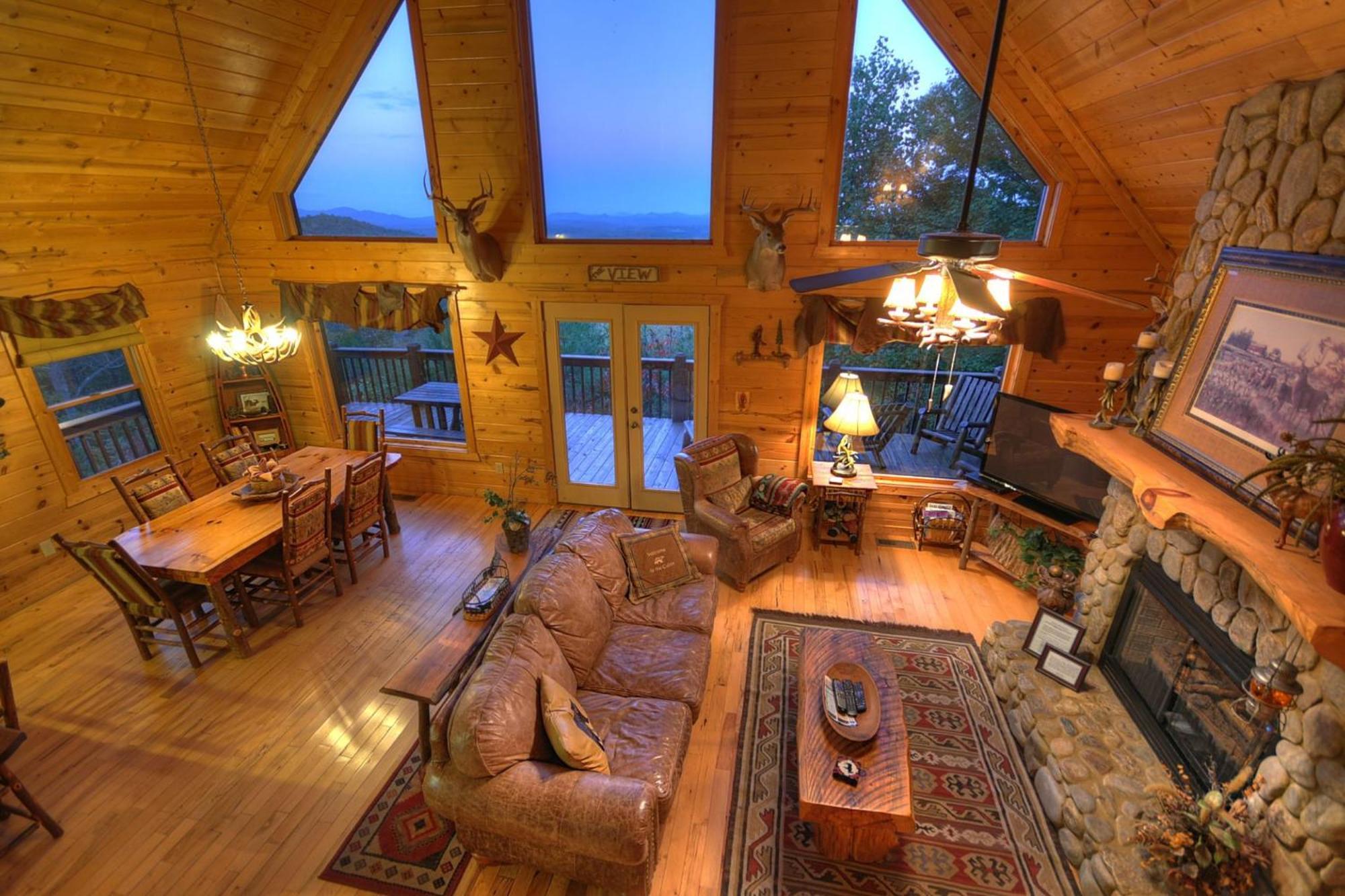 The View Sweeping Mountain Views Gas Fireplace Game Room Hot Tub บลูริดจ์ ภายนอก รูปภาพ
