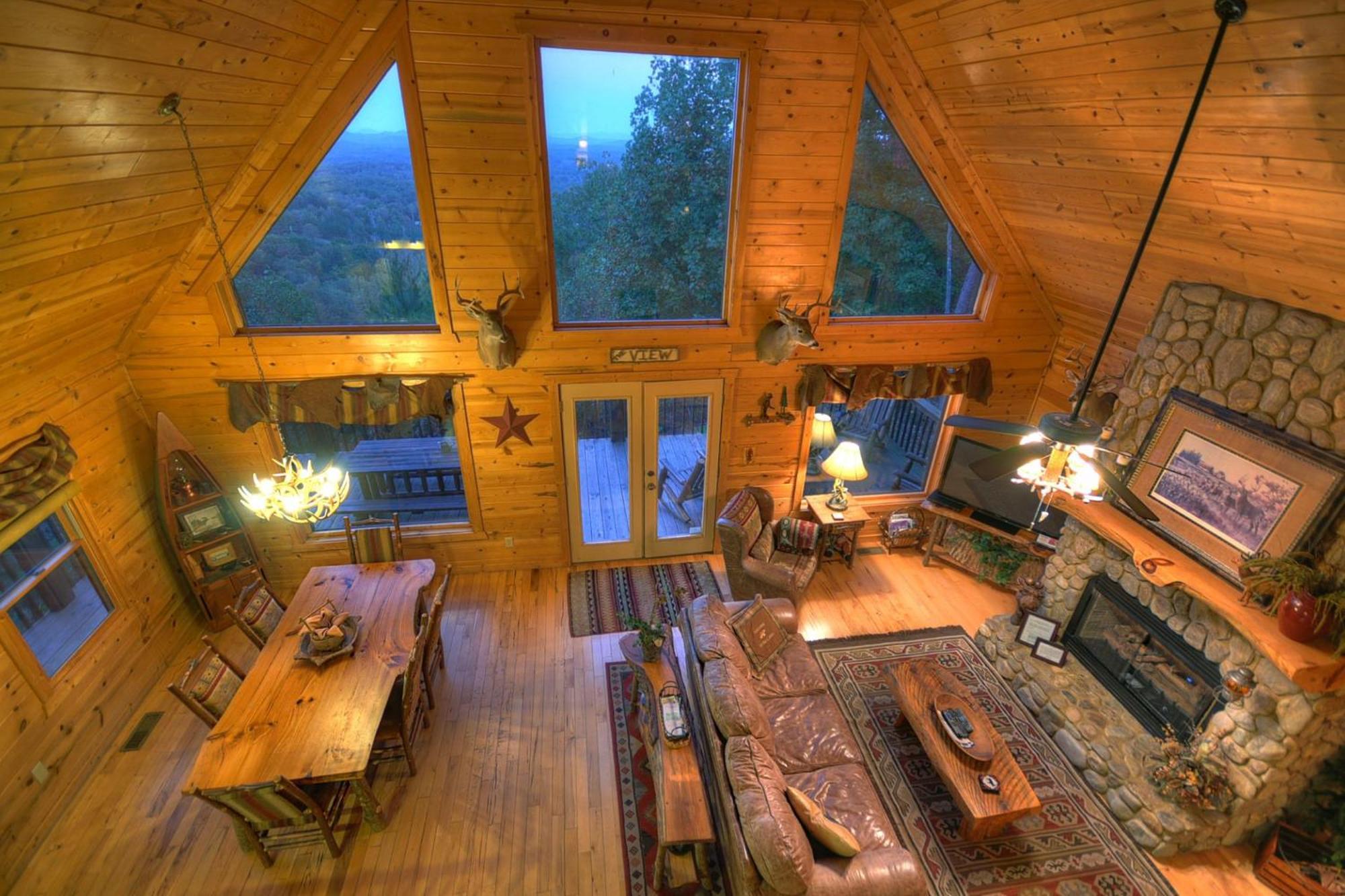 The View Sweeping Mountain Views Gas Fireplace Game Room Hot Tub บลูริดจ์ ภายนอก รูปภาพ